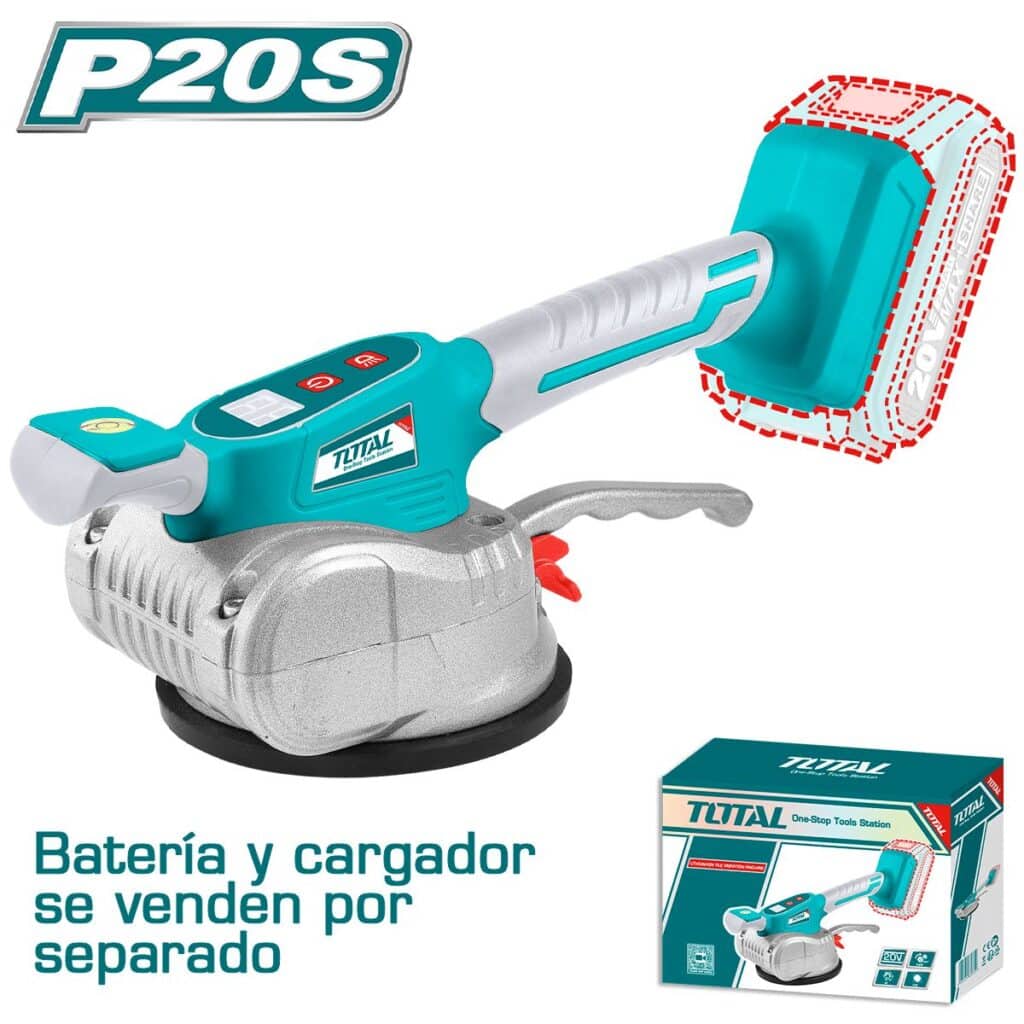 VIBRADOR BALDOSAS LI-ION 20V 0-10000RPM ABS:50KG D:125MM VEL VARIABLE – TTVLI2010