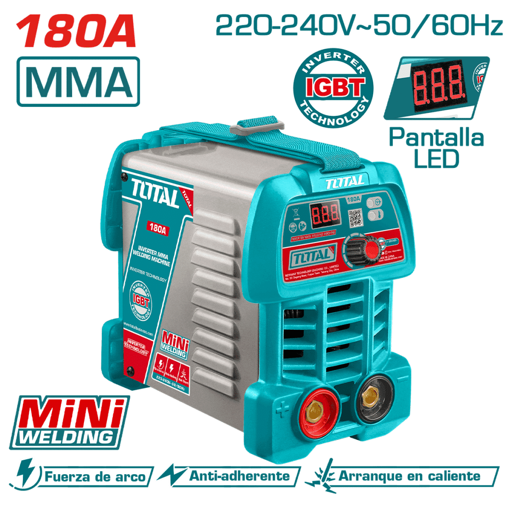 MAQUINA DE SOLDAR INV-MINI MMA 15-180A LCD E:1.6-4.0 180A@30% TOTAL- TW218049