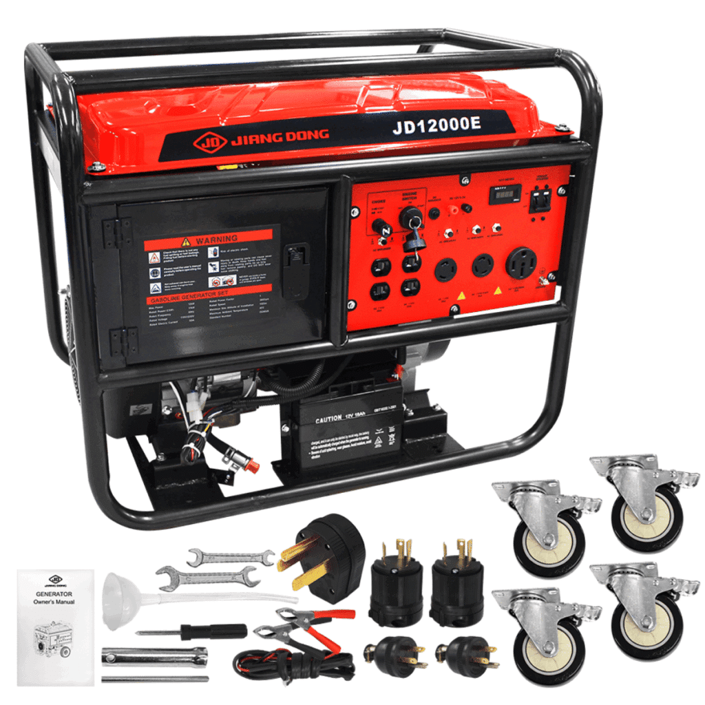 GENERADOR GASOLINERO MAX:12KW M:670CC TANQ: 55L  – JD12000E