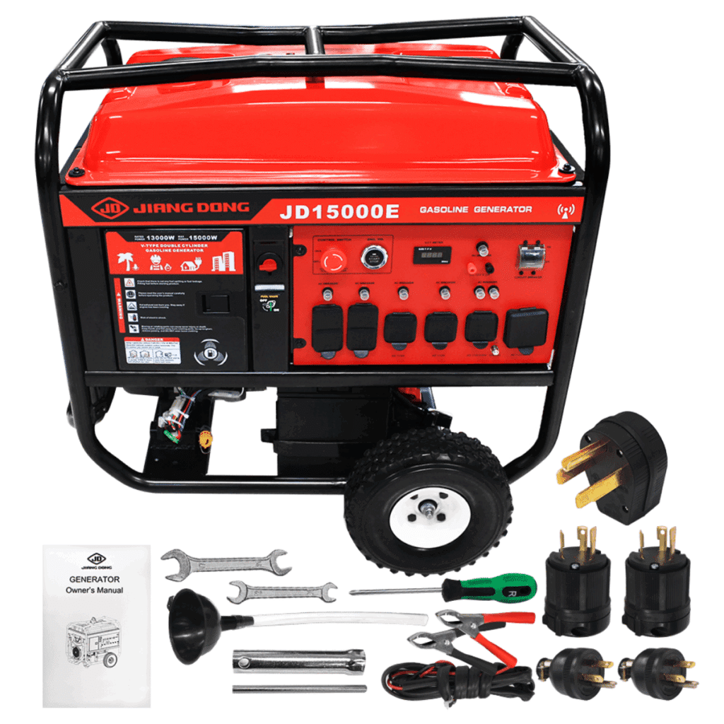 GENERADOR GASOLINERO MAX:15KW M:740CC TANQ: 55L  – JD15000E