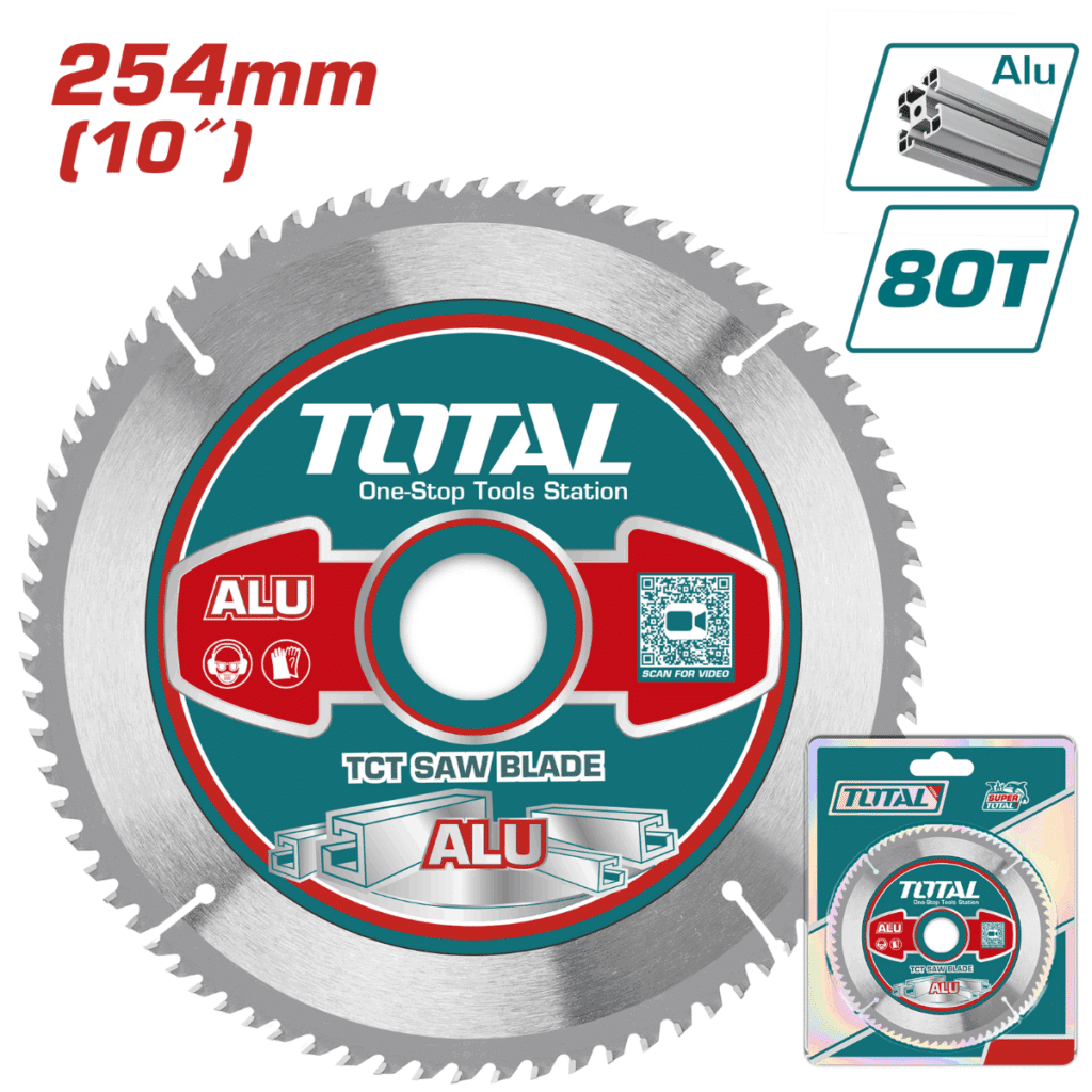 DISCO DENTADO TCT PARA ALUMINIO 254MM (10») 80T INDUSTRIAL – TAC233728