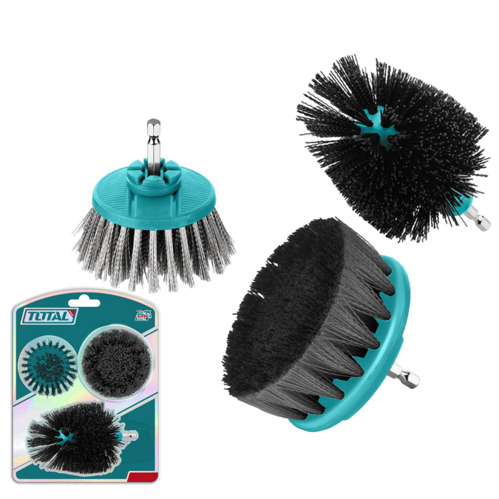 SET DE CEPILLOS MULTIUSOS 1/4» HEX PARA TALADRO 3PCS (INTERMEDIO – DURO – TACB0302