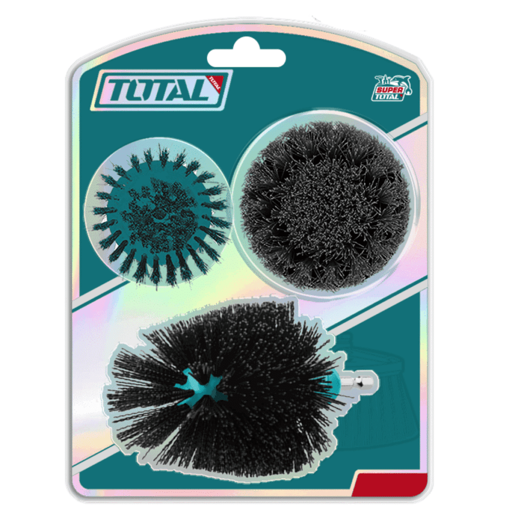 SET DE CEPILLOS MULTIUSOS 1/4» HEX PARA TALADRO 3PCS (INTERMEDIO – DURO – TACB0302