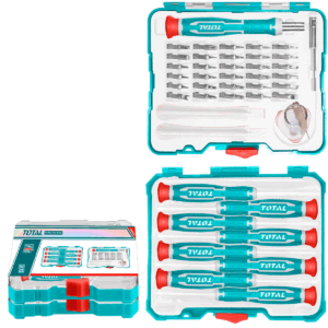 SET DESTORNILLADORES DE PRECISIÓN + PUNTAS 45PCS/SET S2 MAGNETICOS + - TACSD30456