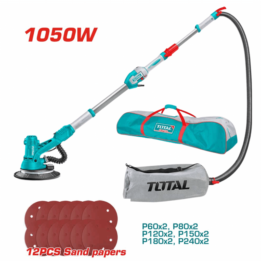 LIJADORA DE PARED Y TECHO TELESCOPICA INDUSTRIAL1050W 1000-2000RPM INDUSTRIAL – TDWS105016