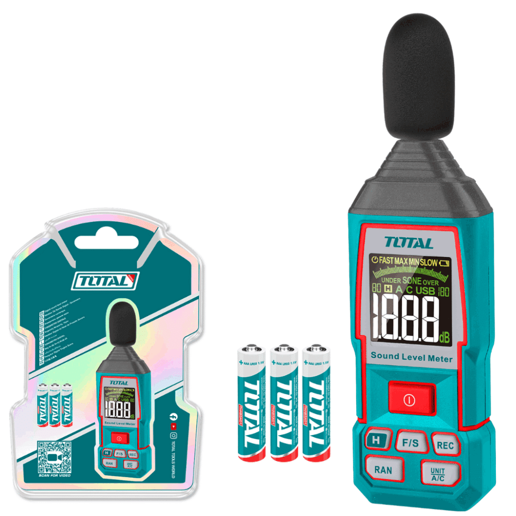 SONOMETRO DIGITAL 30-130DB – DINAMIC:50DB ACC:1.5DB BAT:3XAAA – TETSL031