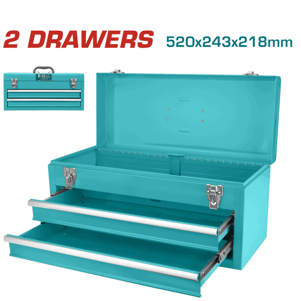 CAJA DE HERRAMIENTAS METALICO 2 CAJONES 520X243X218MM – THPTC202