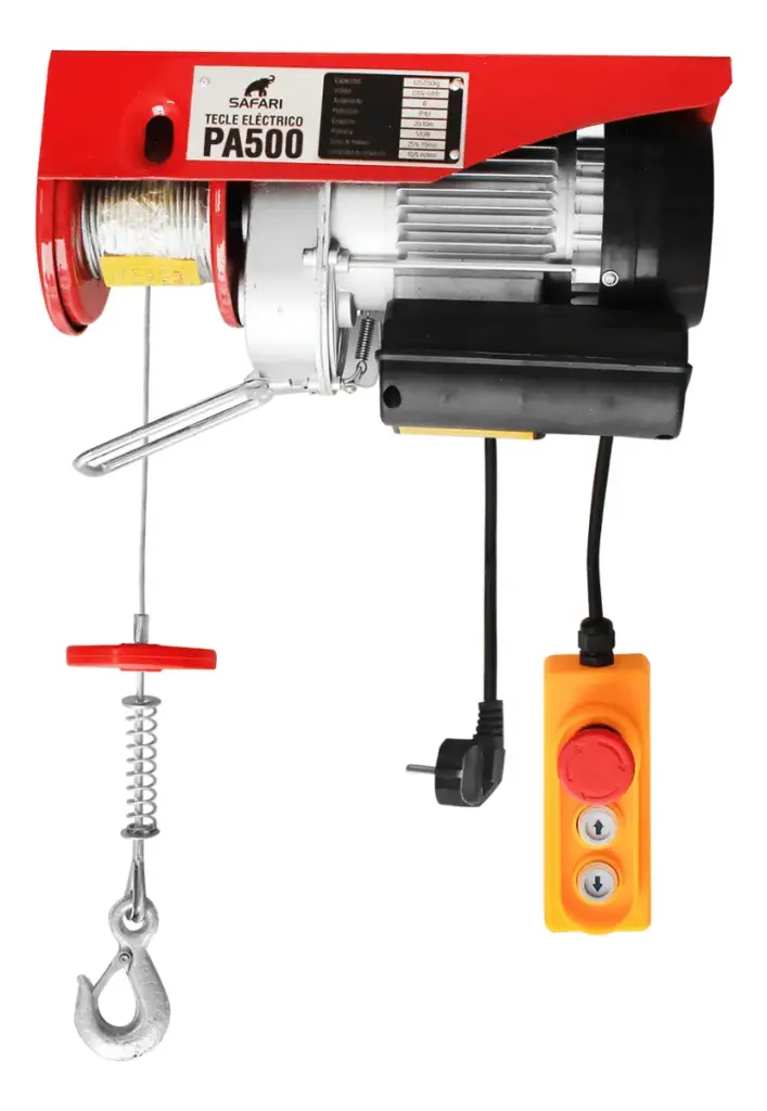 TECLE ELECTRICO 1020W 1G:250KG / 2G:500KG E:6-12M V:5-10M/MIN – PA500