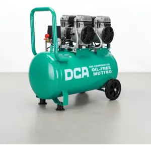 COMPRESORA 50 LITROS OIL-FREE 1300W 2850/MIN 8BAR 156L/MIN DCA - AQE1300×2/50L