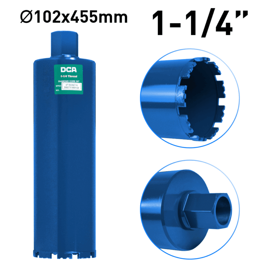 BROCA DE DIAMANTE 1 1/4 102X455MM – DCB102×455
