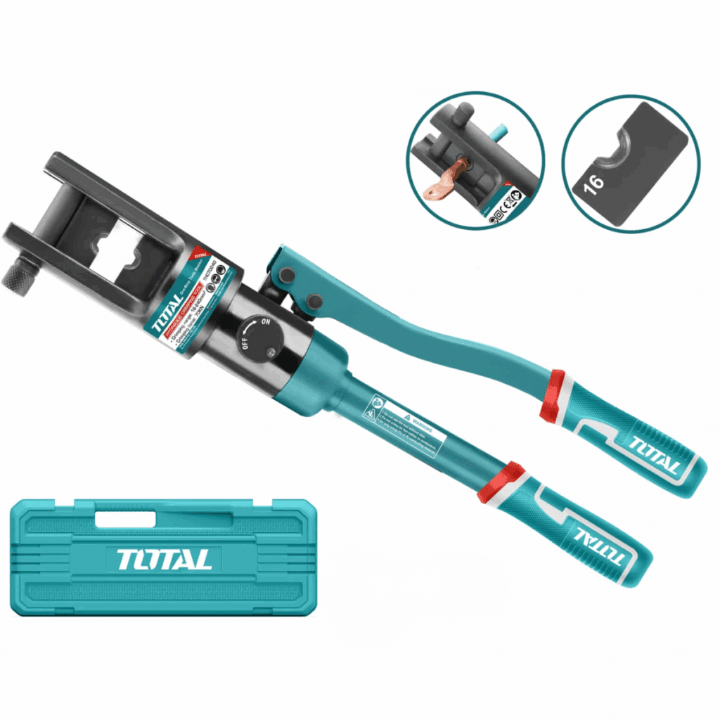 CRIMPEADORA HIDRAULICA CU 16-300MM2 FUERZA 70KN TIPO HEXAGONAL MALETIN – THCT0240