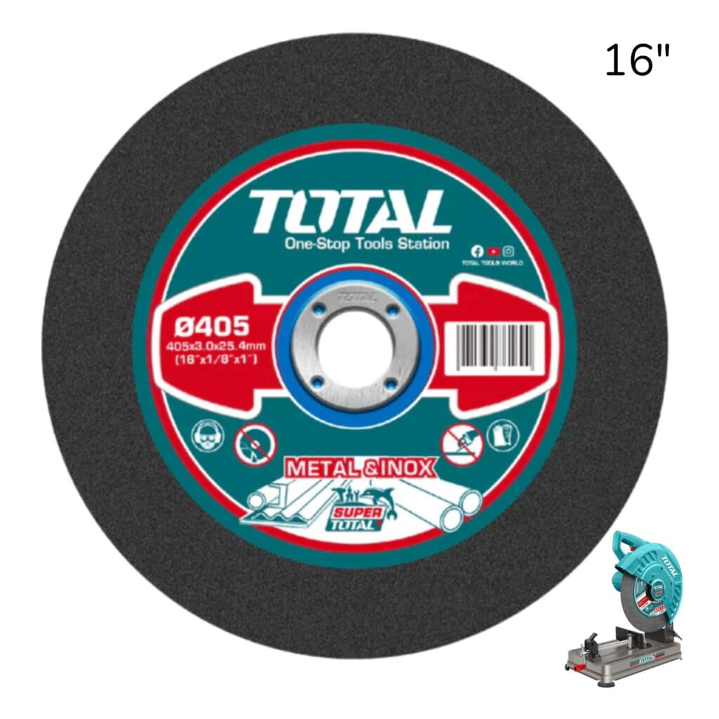 DISCO ABRASIVO DE CORTE PARA METAL  PARA TRONZADORA  405 X 3.0 X 25.4 MM CENTRO PLANO – TAC2214051
