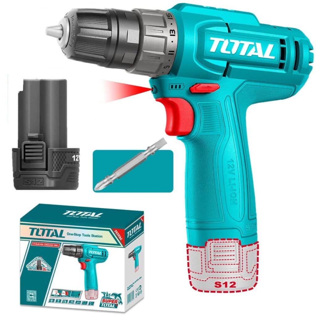 TALADRO 12V S12 20NM 0.8-10MM 0-750RPM 1X1.5AH TIPO C +PUNTA DUAL – TDLI12456