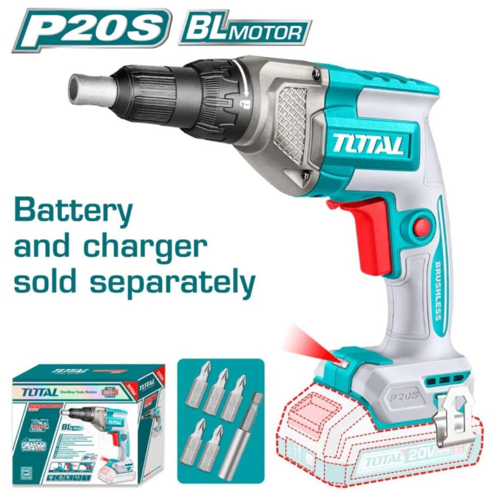 ATORNILLADOR DRYWALL 20V 1/4 HEX 30NM 0-42000RPM 4.2MM INDUSTRIAL – TDSLI20428