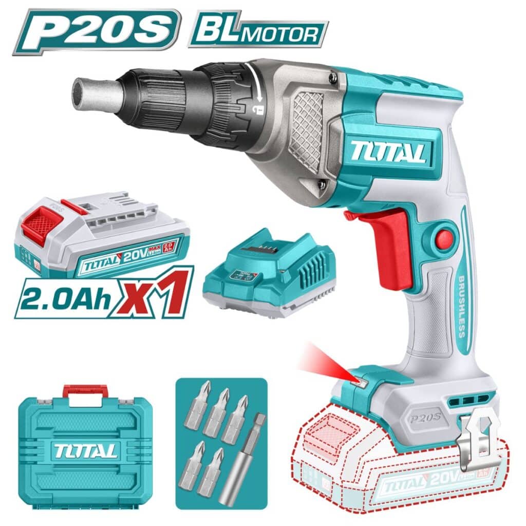 ATORNILLADOR DRYWALL 20V 1/4 HEX 30NM 0-42000RPD 4.2MM 1X2.0AH INDUS – TDSLI204281