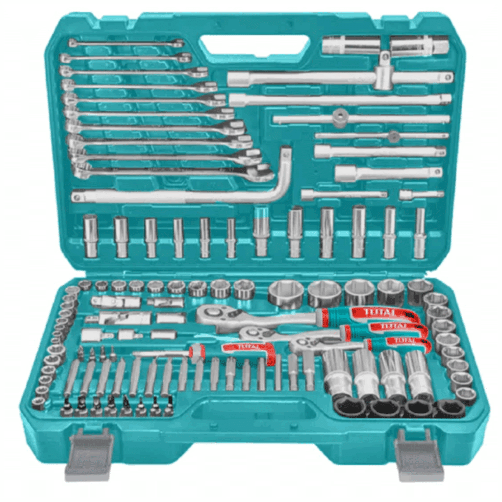 SET HERRAMIENTAS COMBINADAS + RACHETS 139 PZS INC MALETIN INDUSTRIAL – THKTHP21396