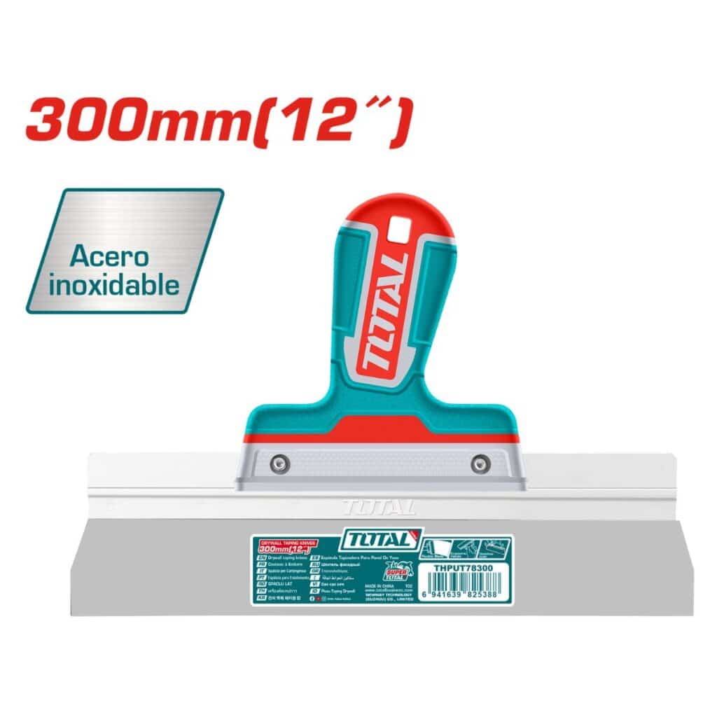 ESPATULA PARA DRYWALL 12» (300MM) HOJA:0.5MM ACERO INOX INDUSTRIAL – THPUT78300