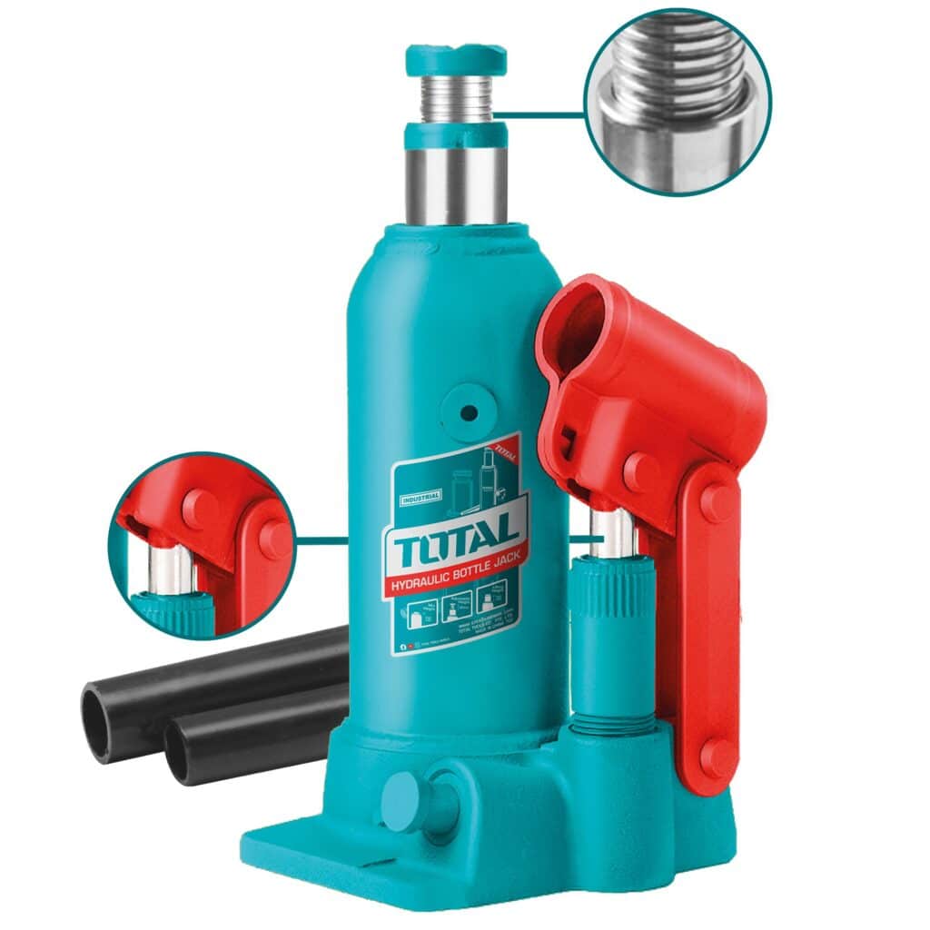 GATA BOTELLA 2TON ALTURA 172-372MM PISTON NIQUELADO INDUSTRIAL – THT109024