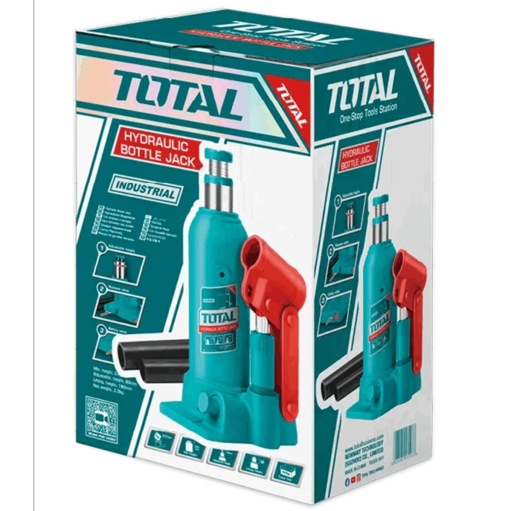 GATA BOTELLA 2TON ALTURA 172-372MM PISTON NIQUELADO INDUSTRIAL – THT109024