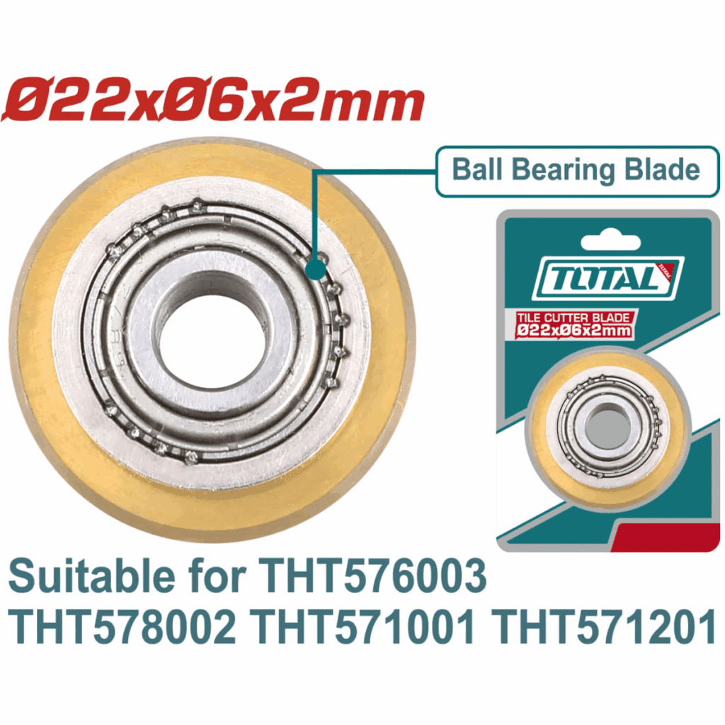 CUCHILLA CORTAMAYOLICA 22X6X2MM TUNGSTENO C/RODAJES – THT576003B