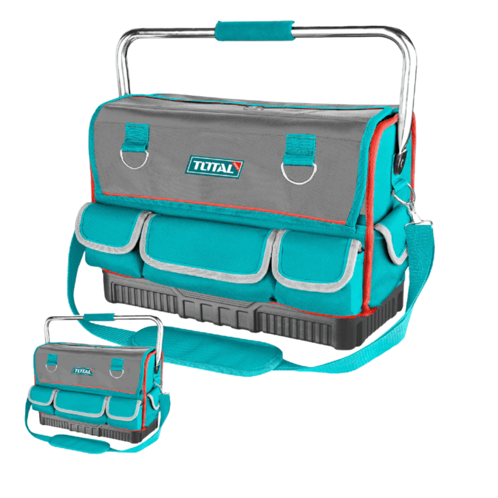 MALETIN DE HERRAMIENTAS 16PULG 14 BOLSILLOS MAX 20KG POLIESTER 1680D AN – THT66L12