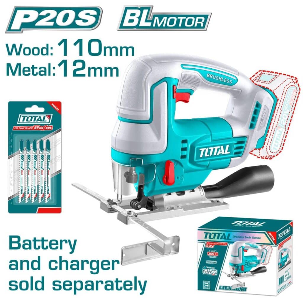 CALADORA 20V BRUSHLESS 3000RPM MAD:110MM MET:12MM INDUSTRIAL – TJSLI1008