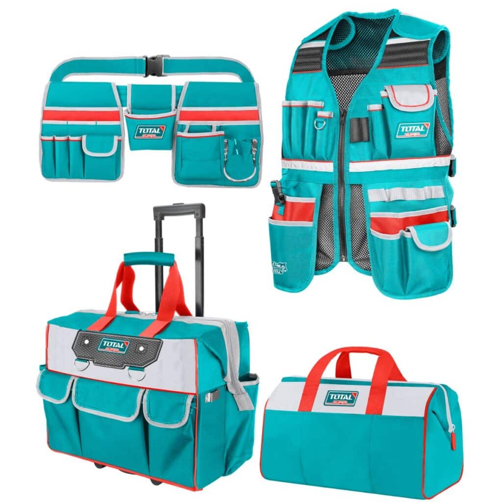 COMBO CHALECO + PORTA HERRAMIENTAS + MALETIN 16» Y MALETIN 20» – TOS230910