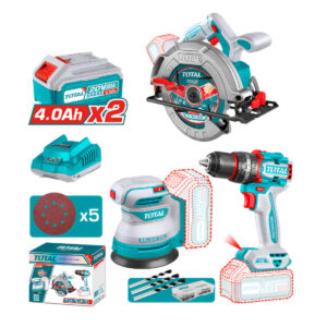 COMBO 20V 3 EN 1. TALADRO PER. 76NM + SIERRA + LIJADORA 2X4.0 +ACC I - TOSLI250181