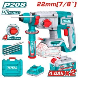 ROTOMARTILLO SDS+ 22MM 20V 2.0J 0-5400BPM BRUSHLESS 2X4.0AH 4FUNC IN - TRHLI212282