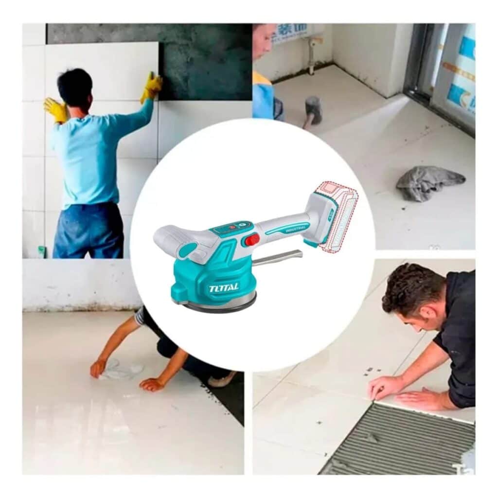 VIBRADOR BALDOSAS 20V 0-10000RPM ABS:60KG D:130MM 1X2.0AH + ACC INDUS – TTVLI20015