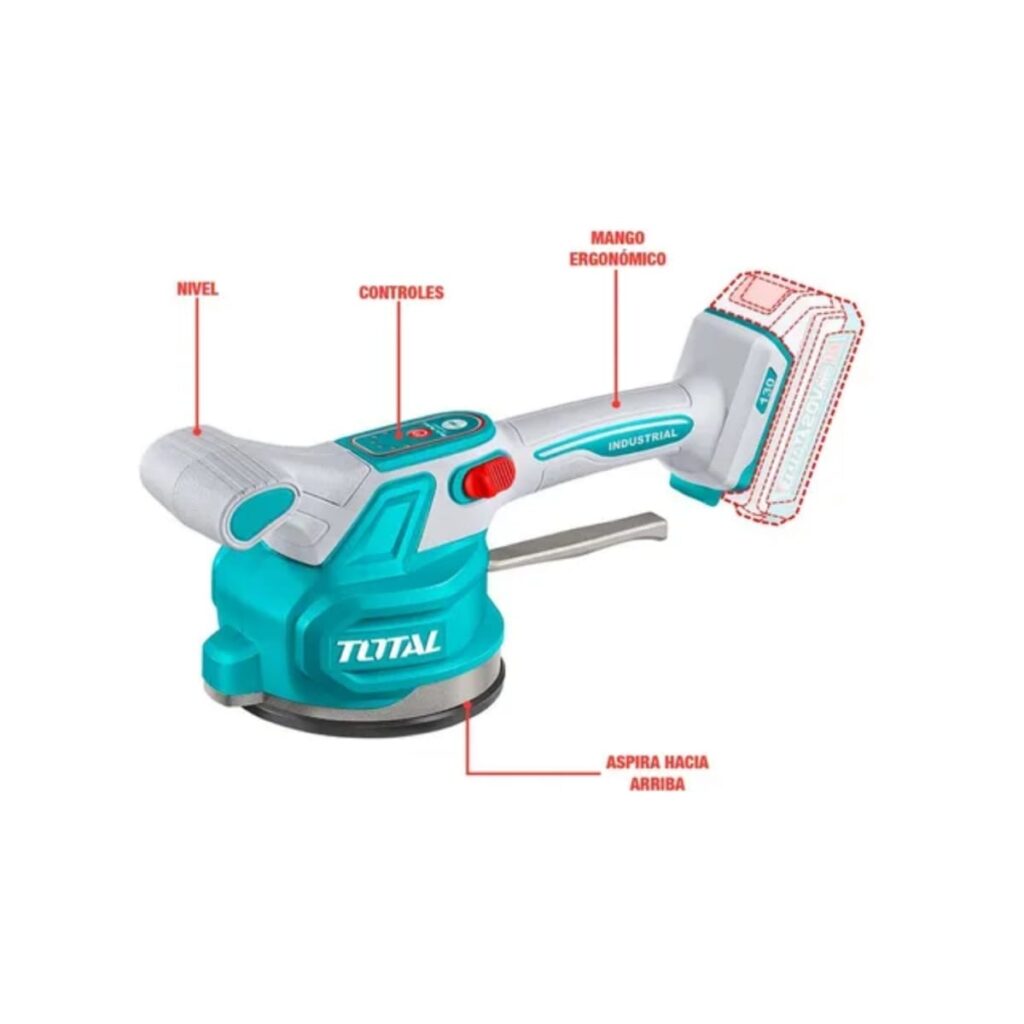 VIBRADOR BALDOSAS 20V 0-10000RPM ABS:60KG D:130MM 1X2.0AH + ACC INDUS – TTVLI20015