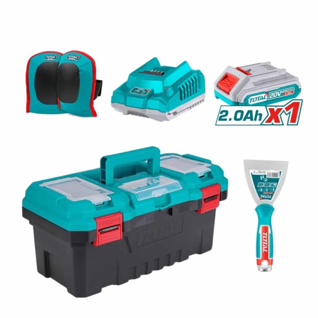 VIBRADOR BALDOSAS 20V 0-10000RPM ABS:60KG D:130MM 1X2.0AH + ACC INDUS – TTVLI20015