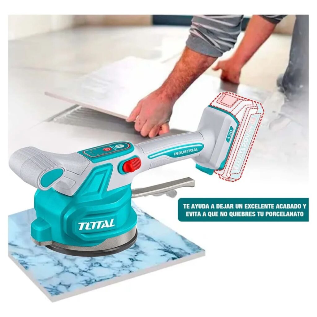 VIBRADOR BALDOSAS 20V 0-10000RPM ABS:60KG D:130MM 1X2.0AH + ACC INDUS – TTVLI20015
