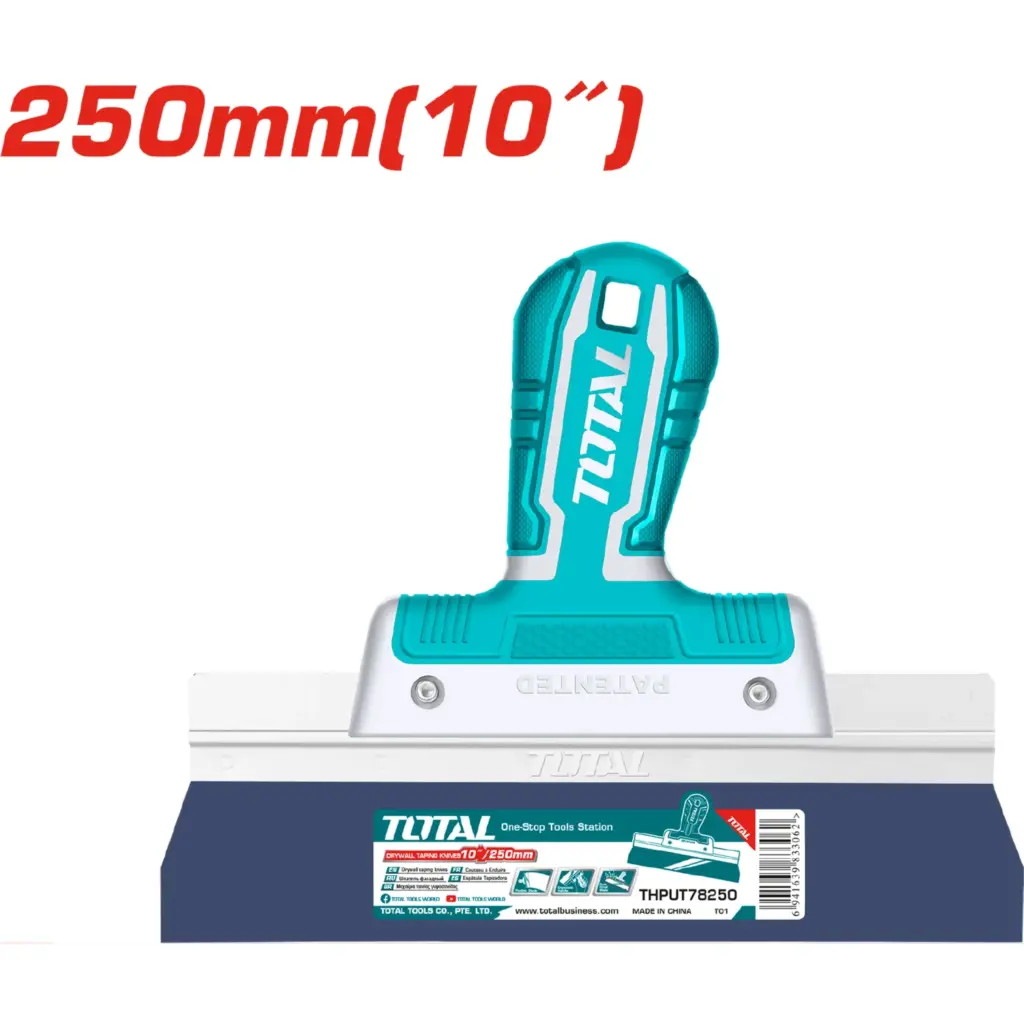 ESPATULA PARA DRYWALL 10» (250MM) HOJA:0.5MM ACERO INOX INDUSTRIAL – THPUT78250