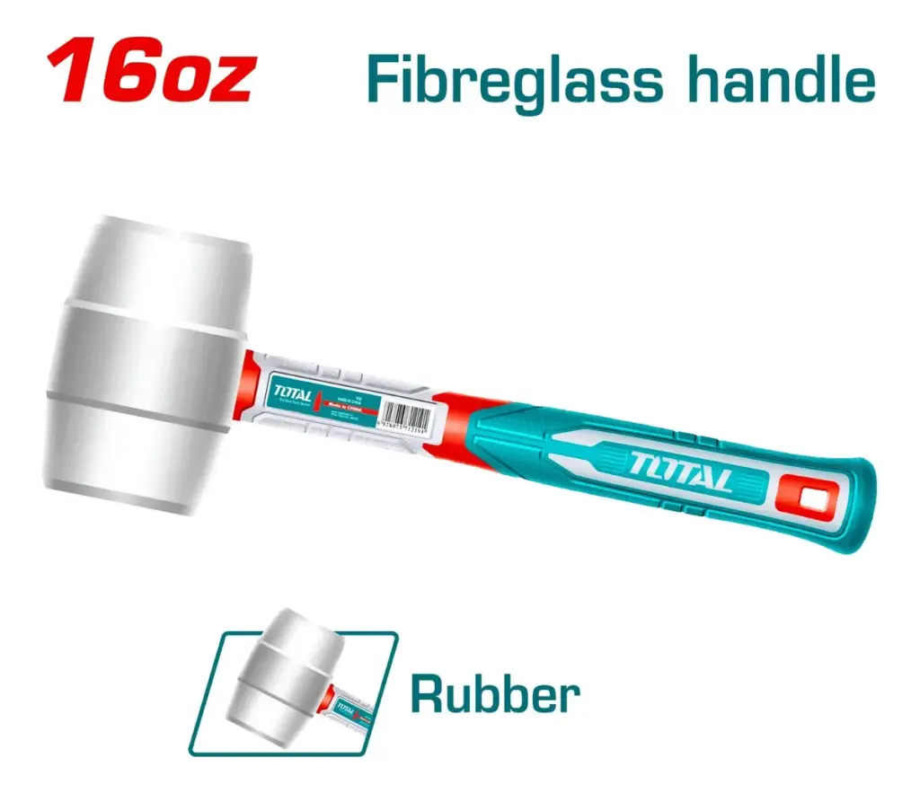 MARTILLO GOMA NATURAL CON MANGO FIBRA DE VIDRIO 16OZ  INDUSTRIAL – THRUH6916