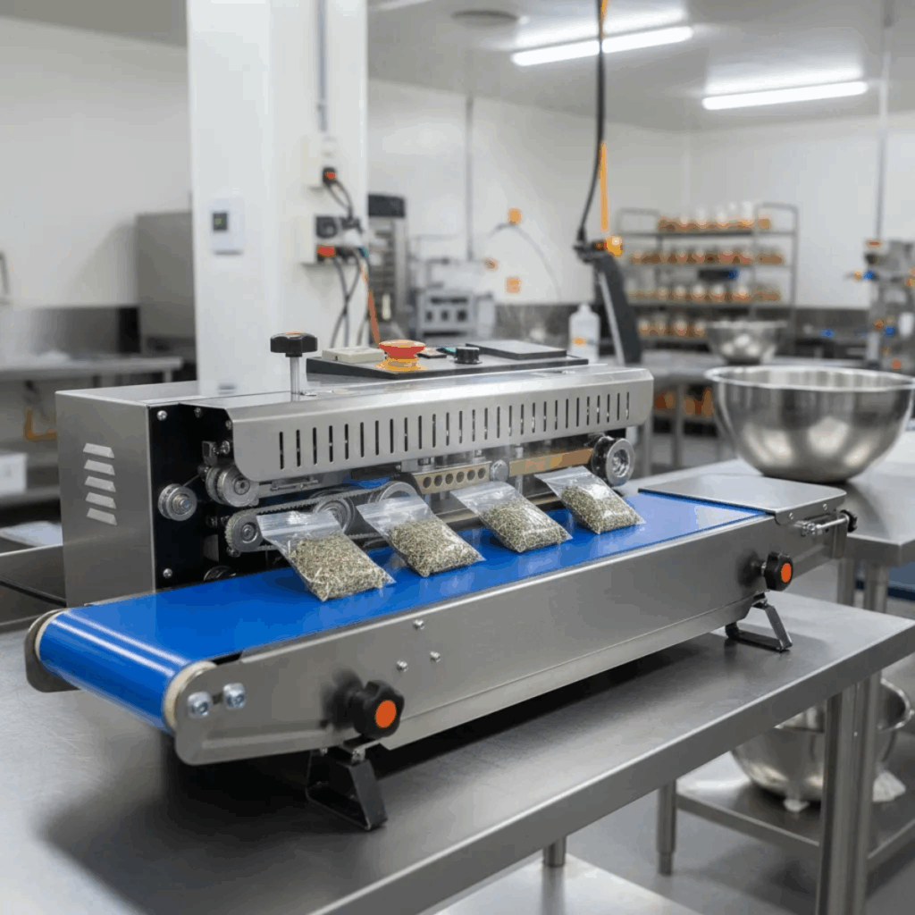 SELLADORA DE BANDA 810 ACERO INOX. HORIZONTAL – FR-810