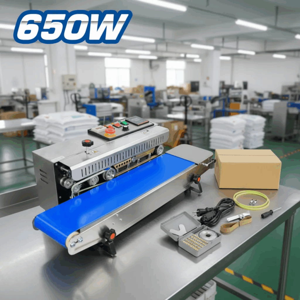 SELLADORA DE BANDA 810 ACERO INOX. HORIZONTAL – FR-810