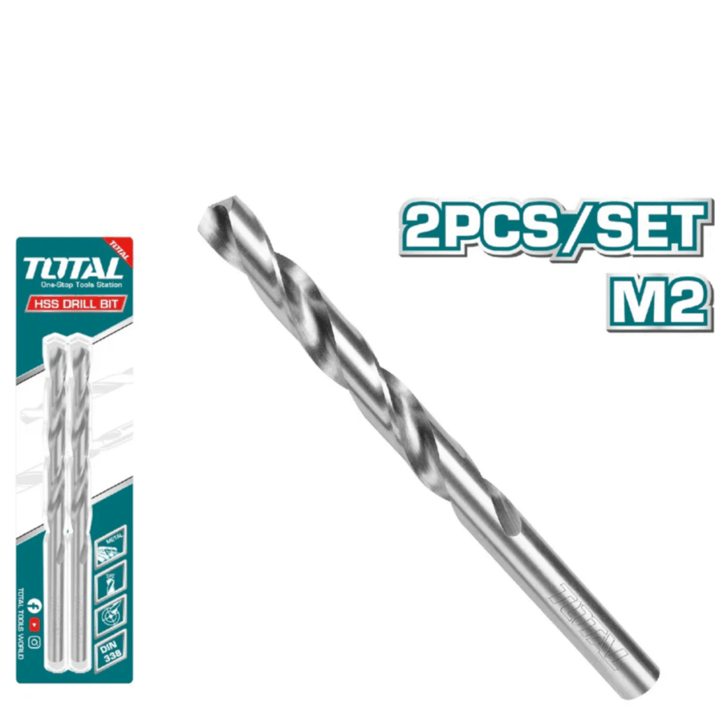 SET BROCA M2 HSS D:4.0MM 130º 2PCS INDUSTRIAL – TAC1200401