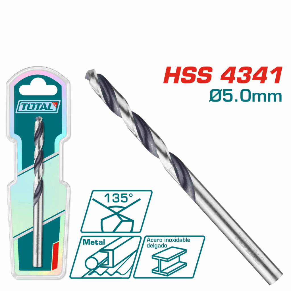 BROCA HSS 4341 D:5.0MM 135º INDUSTRIAL – TAC1200504
