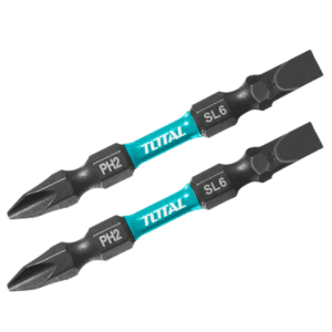 SET DE PUNTAS IMPACTO 65MM PH2+SL6 S2 MAGNETICO 2PCS DOBLE LADO IND - TACIM72HL665
