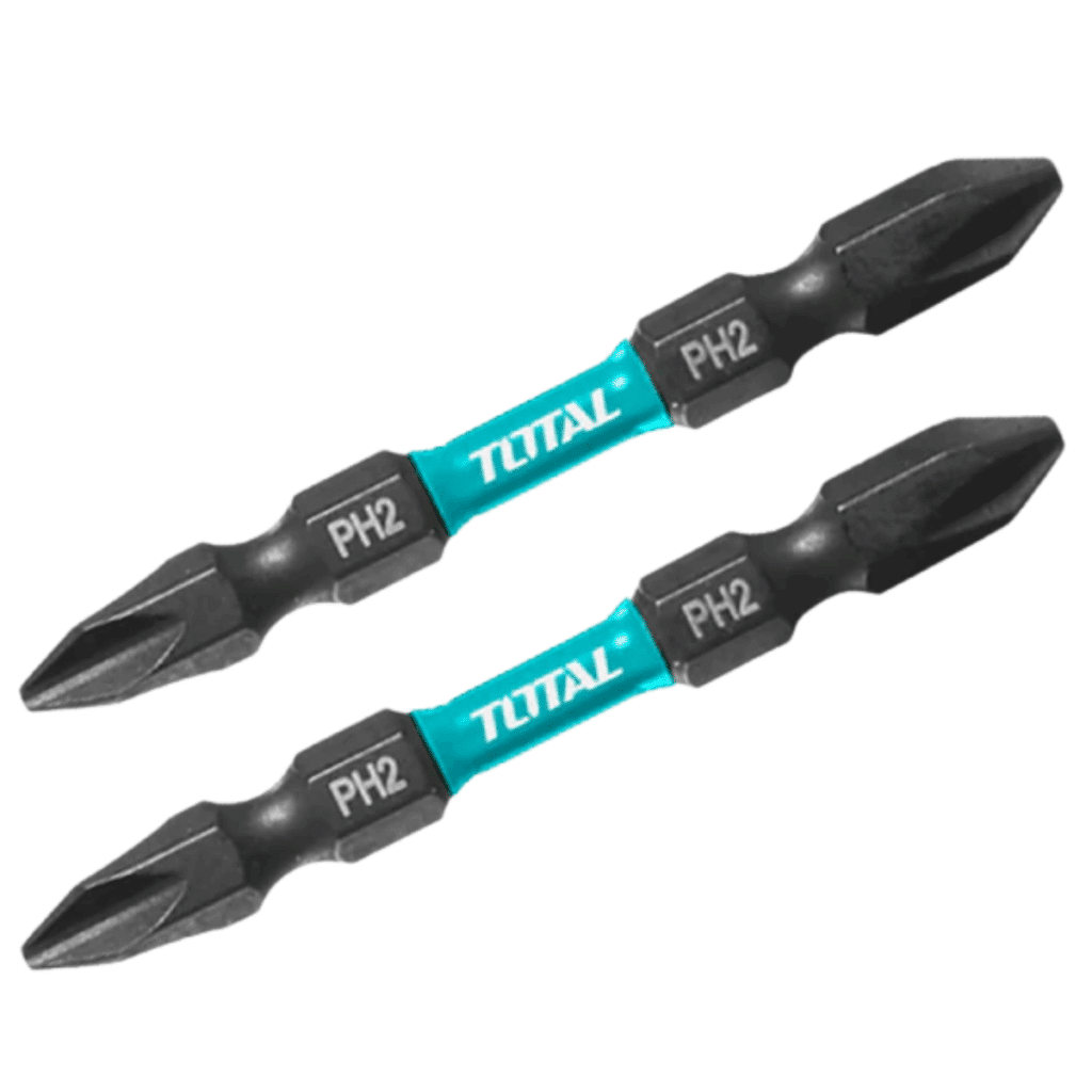 SET DE PUNTAS IMPACTO 65MM PH2+PH2 S2 MAGNETICO 2PCS DOBLE LADO IND – TACIM72PH265