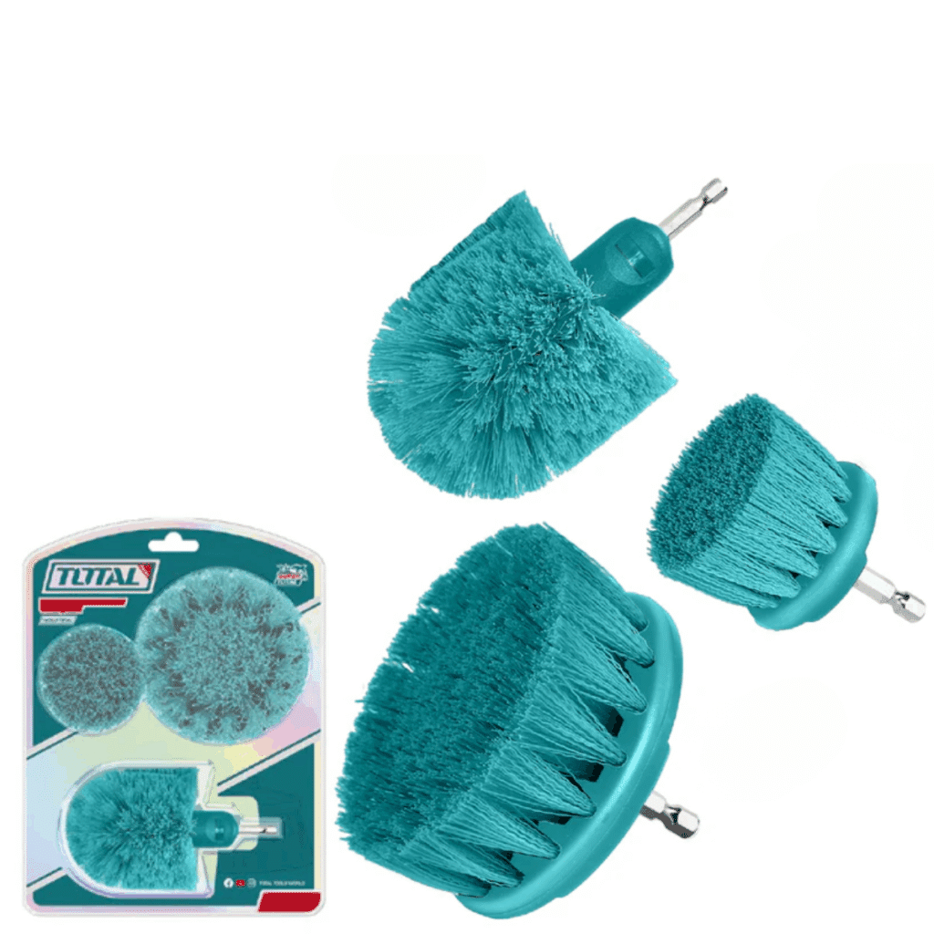 SET DE PUNTAS ESCOBILLAS PARA TALADRO 3PCS 1/4 HEX – TACM3001