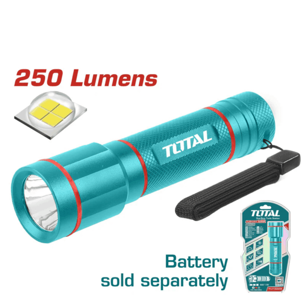 LINTERNA 250LM DIS: 160M BAT: 3XAAA (NO INCLUYE) INDUSTRIAL – TFL013AAA58