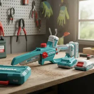 SIERRA DE CADENA LI-ION 20V 6" 15CM 11M/S 2X2.0AH + MALETIN TOTAL- TGSLI20662