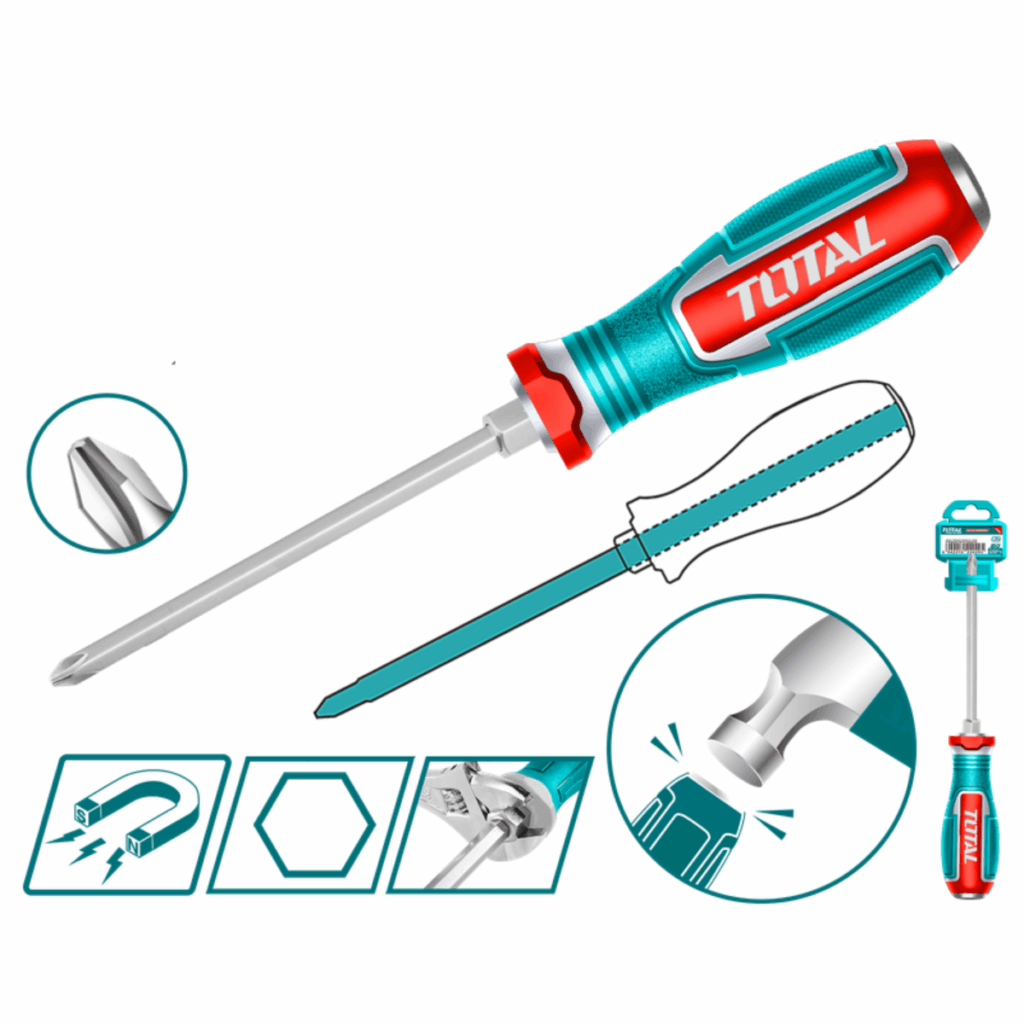 DESARMADOR DE GOLPE S2 PH2X150MM HEX MAGNETICO INDUSTRIAL – TGTPH2150