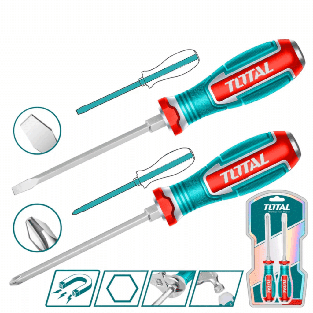 SET DESTORNILLADORES GOLPE S2 SL6.5 + PH2 HEX MAG. INDUSTRIAL – TGTST0206