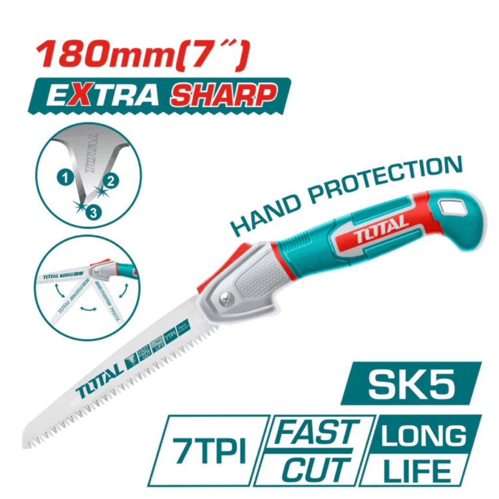 SIERRA DE MANGO RETRACTIL 180MM (7») EXTRA FILO SK5 7TPI TRIPLE DIENT – THFSW1808