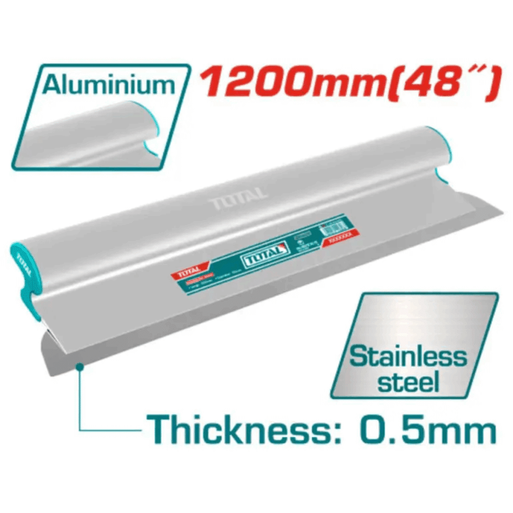 ESPATULA DE EMPASTADO DRYWALL 180MM TH:0.5MM ACERO INOX INDUSTRIAL – THSCL00701