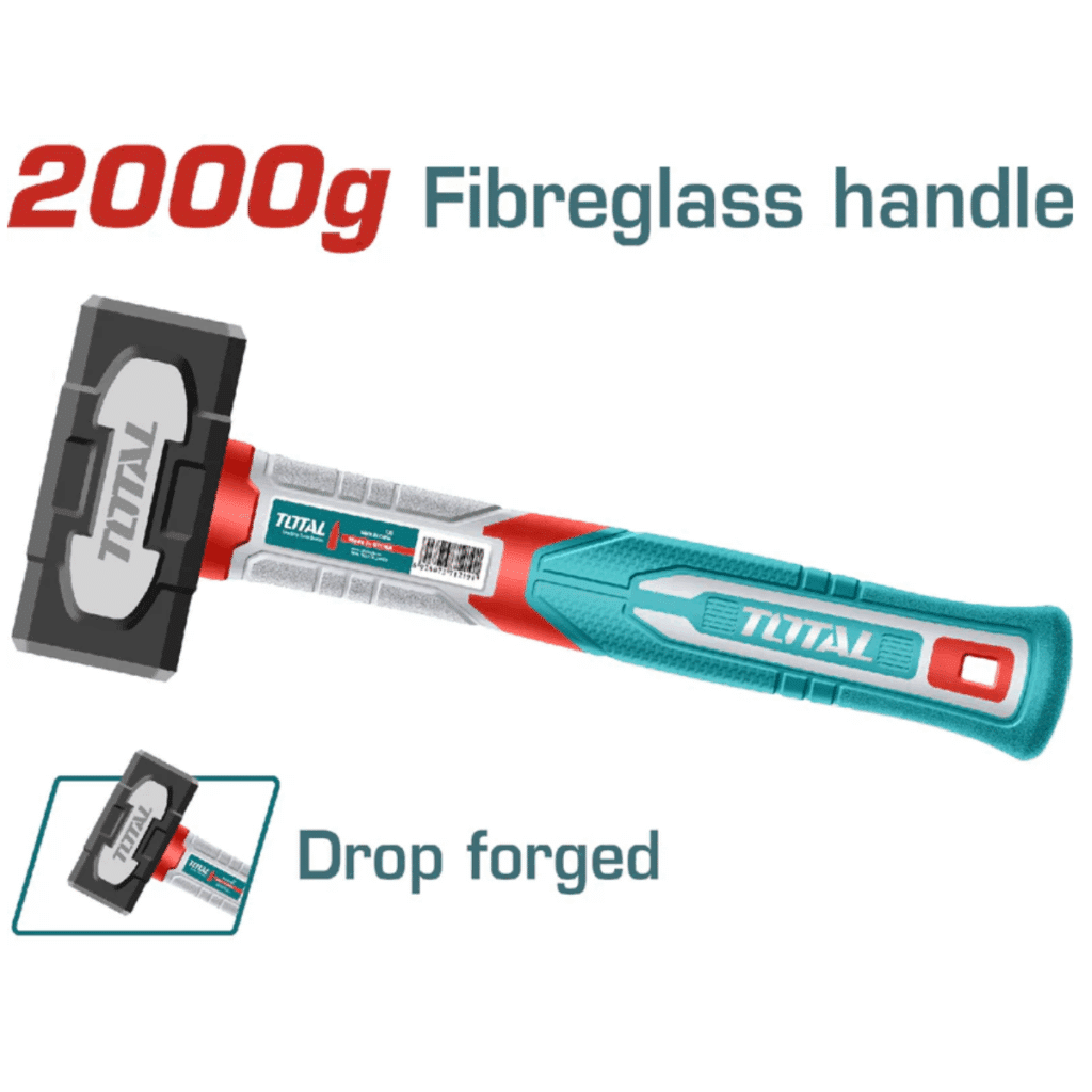 COMBA P/PIEDRA 2000G ACERO/CARBON 45 MANGO FIBRA DE VIDRIO – THSTH62000