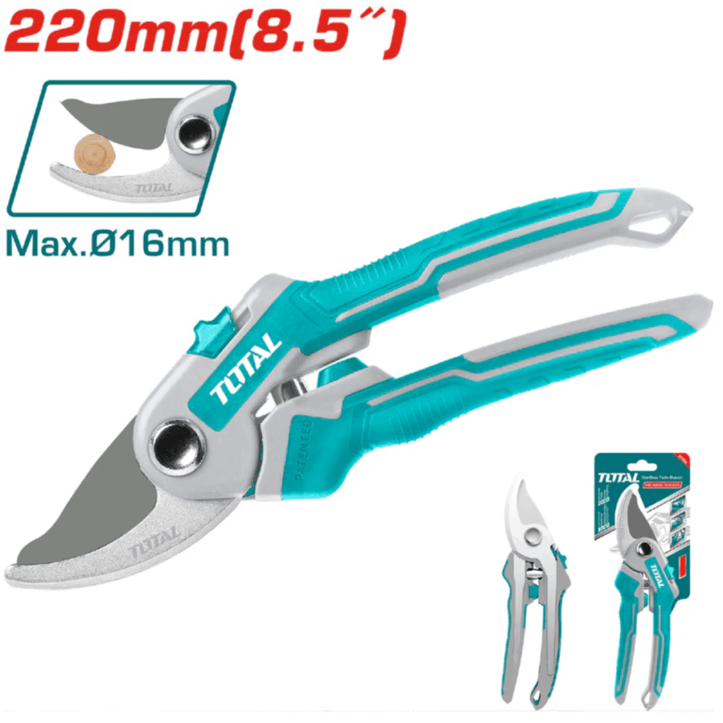 TIJERA PODAR RAMAS 220MM CORTE MAX:16MM SK5 INDUSTRIAL TOTAL – THT0601